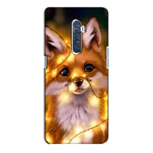 Чехол с Лисичкой для Oppo Reno 2 (Новогодний лисенок)