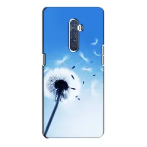 Силіконовий Чохол з кульбабками на Oppo Reno 2 (Кульбабка на блакитному)