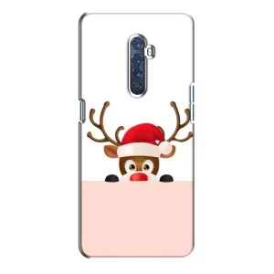 Чохол Санта Клаус для Oppo Reno 2 (Оленя)