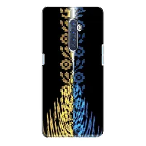 Силиконовый Чехол на Oppo Reno 2 (Патриотическая вышиванка)