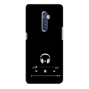 Чохол з картинками на чорному фоні для Oppo Reno 2 (Плеєр)