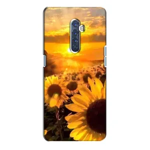 Чохол з Квітами для Oppo Reno 2 (поле соняшників)