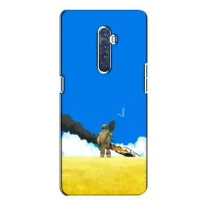 Чехлы на военную тематику для Oppo Reno 2 (Попадание)