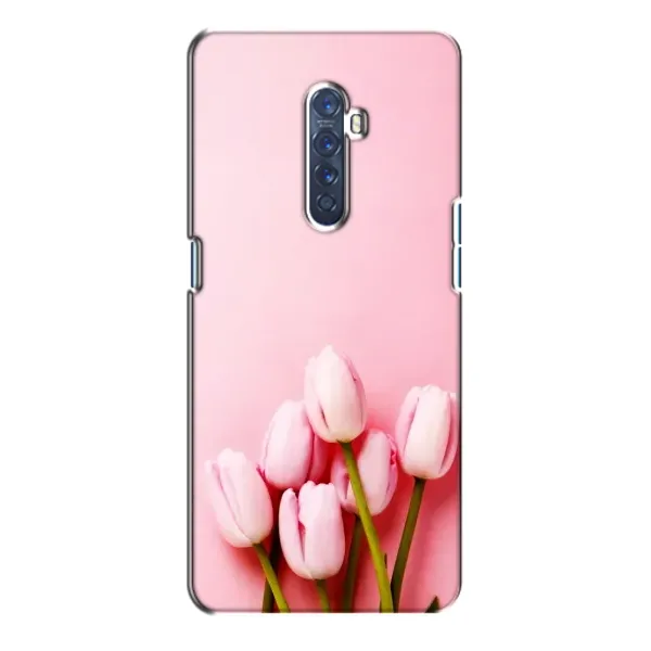 Чехол с рисунком «Розовые тюльпаны» для OPPO Reno 2 Чехол с рисунком «Розовые тюльпаны» для OPPO Reno 2