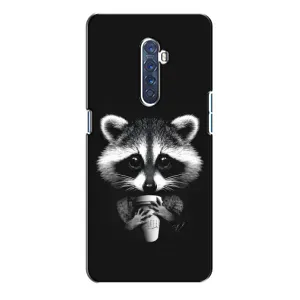 Силиконовый Чехол с Енотами на Oppo Reno 2 (С кофем)