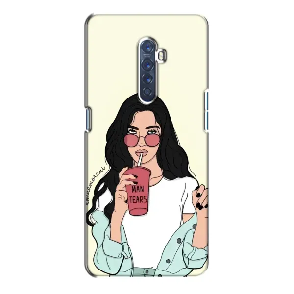 Чехол с рисунком «С напитком» для OPPO Reno 2 Чехол с рисунком «С напитком» для OPPO Reno 2