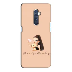 Силиконовый Чехол на Oppo Reno 2 с картинкой Стильных Девушек (С собакой)