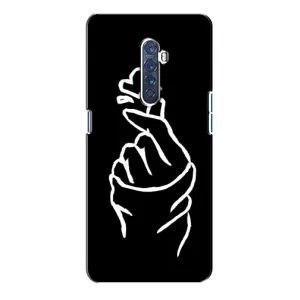 Чехол с рисунком «Сердце на черном» для OPPO Reno 2