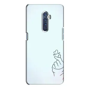 Чехол с рисунком «Сердце на голубом» для OPPO Reno 2