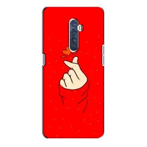 Чехол с рисунком «Сердце на красном» для OPPO Reno 2