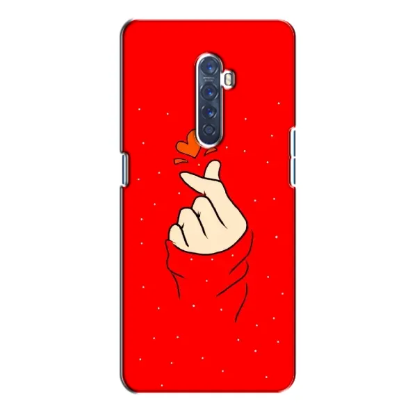 Чехол с рисунком «Сердце на красном» для OPPO Reno 2 Чехол с рисунком «Сердце на красном» для OPPO Reno 2