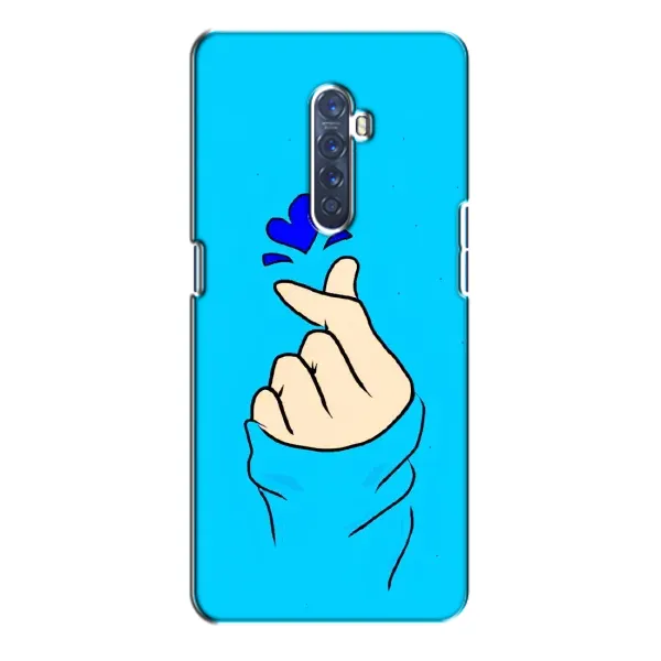 Чехол с рисунком «Сердце на синем» для OPPO Reno 2 Чехол с рисунком «Сердце на синем» для OPPO Reno 2