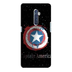 Чехол с Щитом Капитана Америки на Oppo Reno 2 (Щит Капитана)