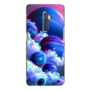 Чехлы КОСМОС для Oppo Reno 2 (Синие планеты)