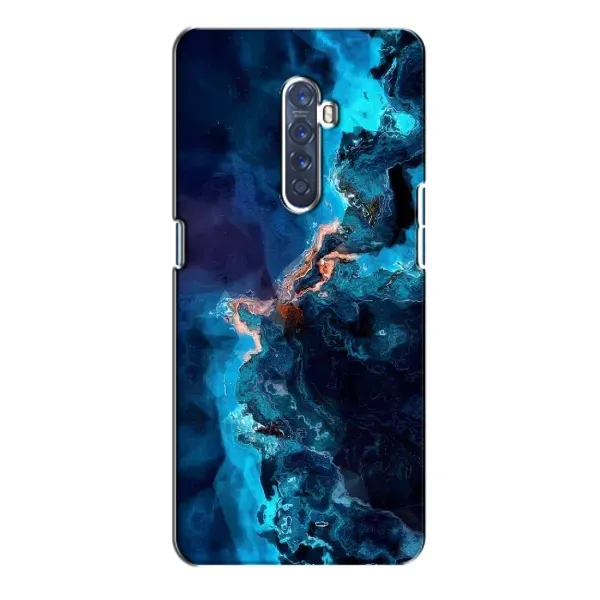 Чехол с рисунком «Синий мрамор» для OPPO Reno 2 Чехол с рисунком «Синий мрамор» для OPPO Reno 2