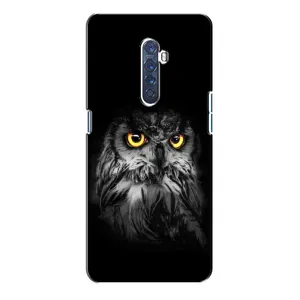 Чехлы с принтом СОВЫ для Oppo Reno 2 (Сова на чёрном)
