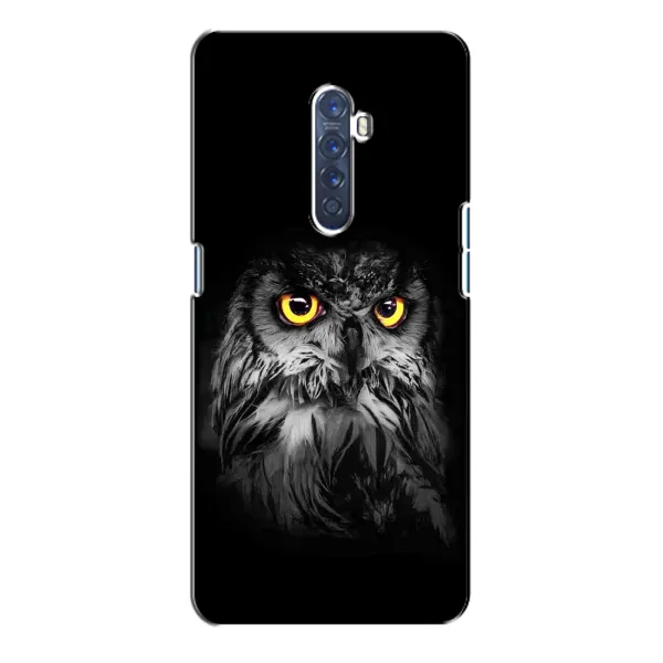 Чехол с рисунком «Сова на чёрном» для OPPO Reno 2 Чехол с рисунком «Сова на чёрном» для OPPO Reno 2