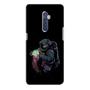 Силиконовый Чехол с принтом "Космонавты" на Oppo Reno 2 (В руках земля)