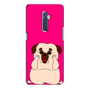 Чехол (ТПУ) Милые собачки для Oppo Reno 2 (Веселый Мопсик)