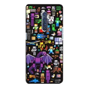 Чохол майнкрафт для Oppo Reno 2 (Усі персонажі)
