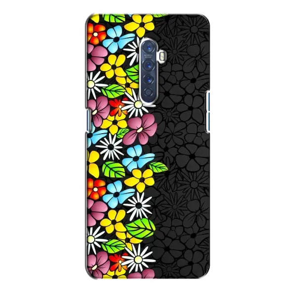 Чехол с рисунком «Яркие цветы» для OPPO Reno 2