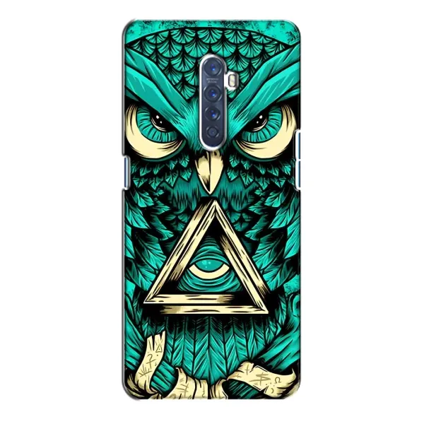Чехол с рисунком «Зеленая сова» для OPPO Reno 2 Чехол с рисунком «Зеленая сова» для OPPO Reno 2