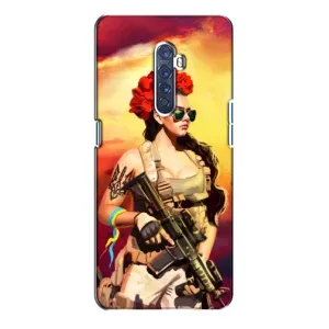 ЗСУ Чехлы (TPU) для Oppo Reno 2 (Женщина солдат)