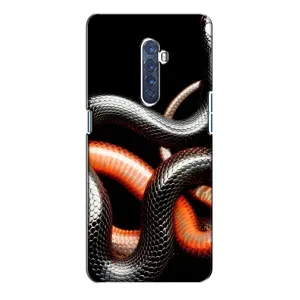 Чехлы с изображением разных животных для Oppo Reno 2 (Змея)