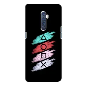 Чехол с рисунком «Значки Sony» для OPPO Reno 2