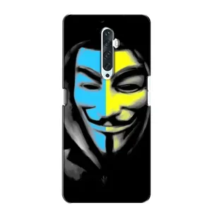 Чехол с Украинской символикой на Оппо Рено 2з (Анонимус патриот)