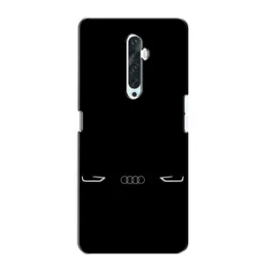 Силиконовый бампер с картинкой машины на Oppo Reno 2Z (Силует Audi)