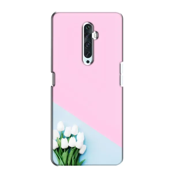 Чехол с рисунком «Белые тюльпаны» для OPPO Reno 2Z Чехол с рисунком «Белые тюльпаны» для OPPO Reno 2Z