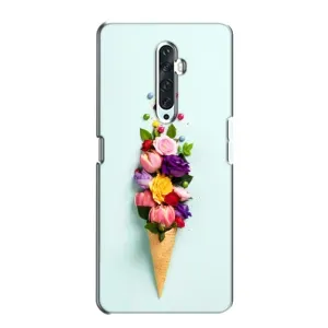 Чехлы с тематикой "ЦВЕТЫ" на Oppo Reno 2Z (Цветок-мороженное)