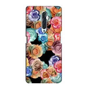 Чехлы с тематикой "ЦВЕТЫ" на Oppo Reno 2Z (Цветы на черном)