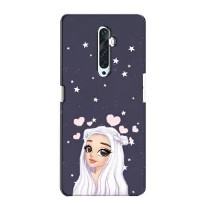 Чохол Стильні дівчата на Oppo Reno 2Z (Дівчина та серця)