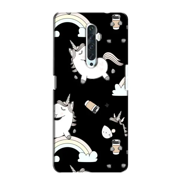 Чехол с рисунком «Единорог с кофе» для OPPO Reno 2Z Чехол с рисунком «Единорог с кофе» для OPPO Reno 2Z