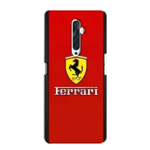Силиконовый бампер с картинкой машины на Oppo Reno 2Z (Ferrari Logo)