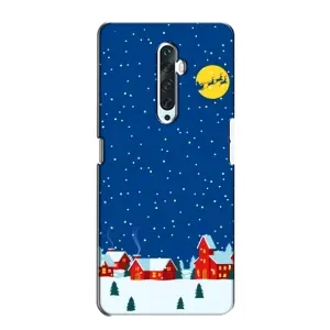 Силіконовий бампер на різдво для Oppo Reno 2Z (Місто в снігу)