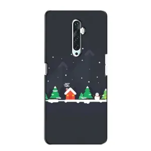 Силіконовий бампер на різдво для Oppo Reno 2Z (Місто зимове)