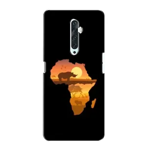 Летний Чехол на Oppo Reno 2Z (Карта)