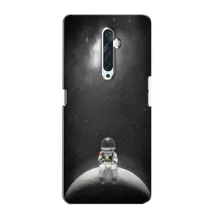 Силіконовый Чохол з принтом "Космонавти" на Oppo Reno 2Z (Космонавт романтик)
