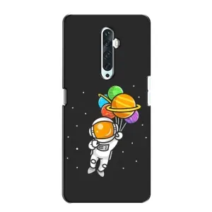 Силіконовый Чохол з принтом "Космонавти" на Oppo Reno 2Z (Космонавт з кульками)
