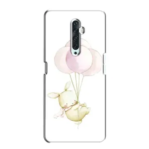 Силіконовий бампер з картинкою звірів для Oppo Reno 2Z (Кролик та кульки)