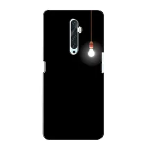 Чохол з картинками на чорному фоні для Oppo Reno 2Z (Лампочка)