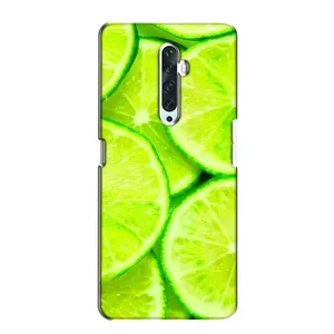 Чохол з зображенням смачної їжі для Oppo Reno 2Z (Лайм)