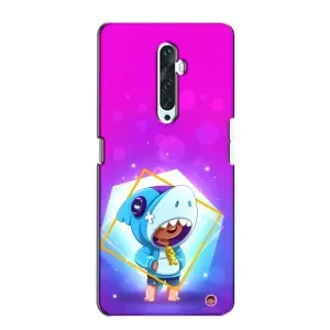 Чехол Бравл Старс для Oppo Reno 2Z (Леон в костюме Акулы)