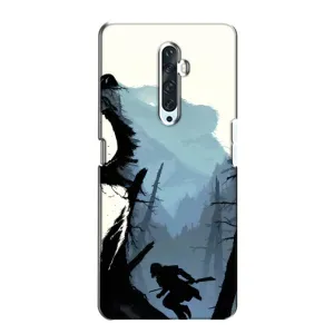 Силіконовий бампер з картинкою звірів для Oppo Reno 2Z (Ведмідь та ліс)