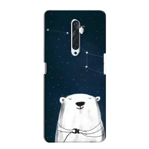 Силіконовий бампер з картинкою звірів для Oppo Reno 2Z (Ведмедиця)