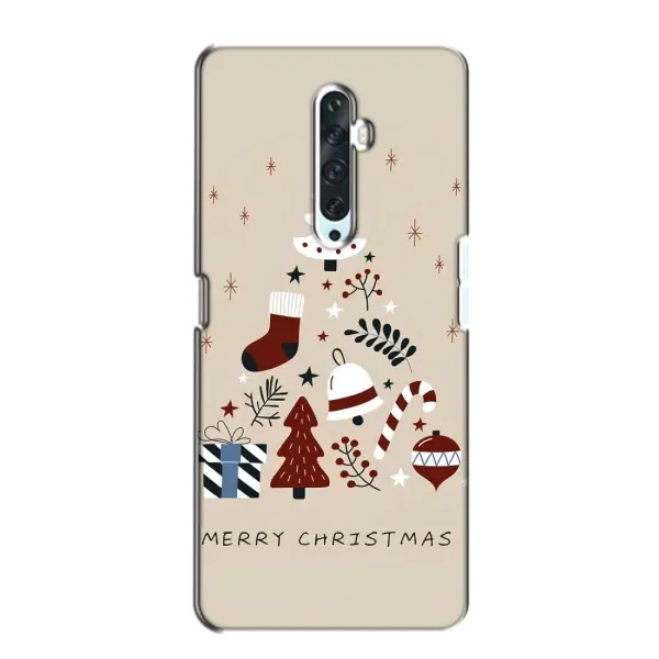 Чехол с рисунком «Merry Christmas» для OPPO Reno 2Z Чехол с рисунком «Merry Christmas» для OPPO Reno 2Z