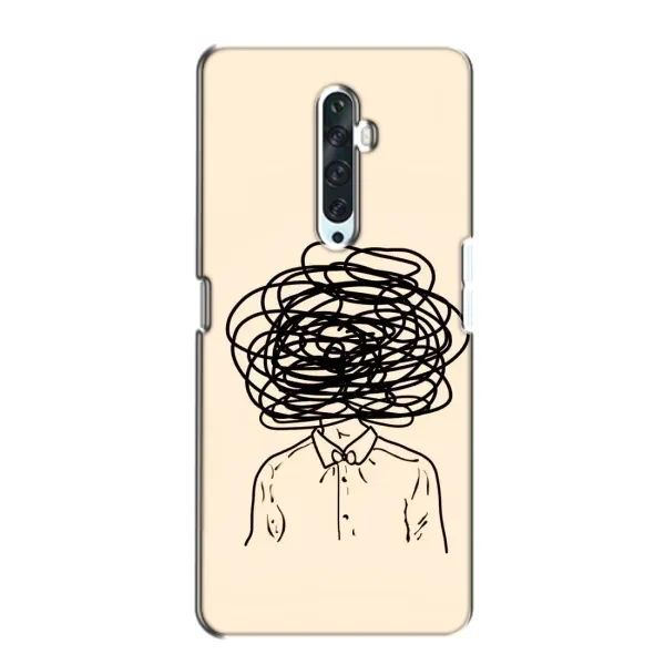 Чехол с рисунком «Мысли» для OPPO Reno 2Z